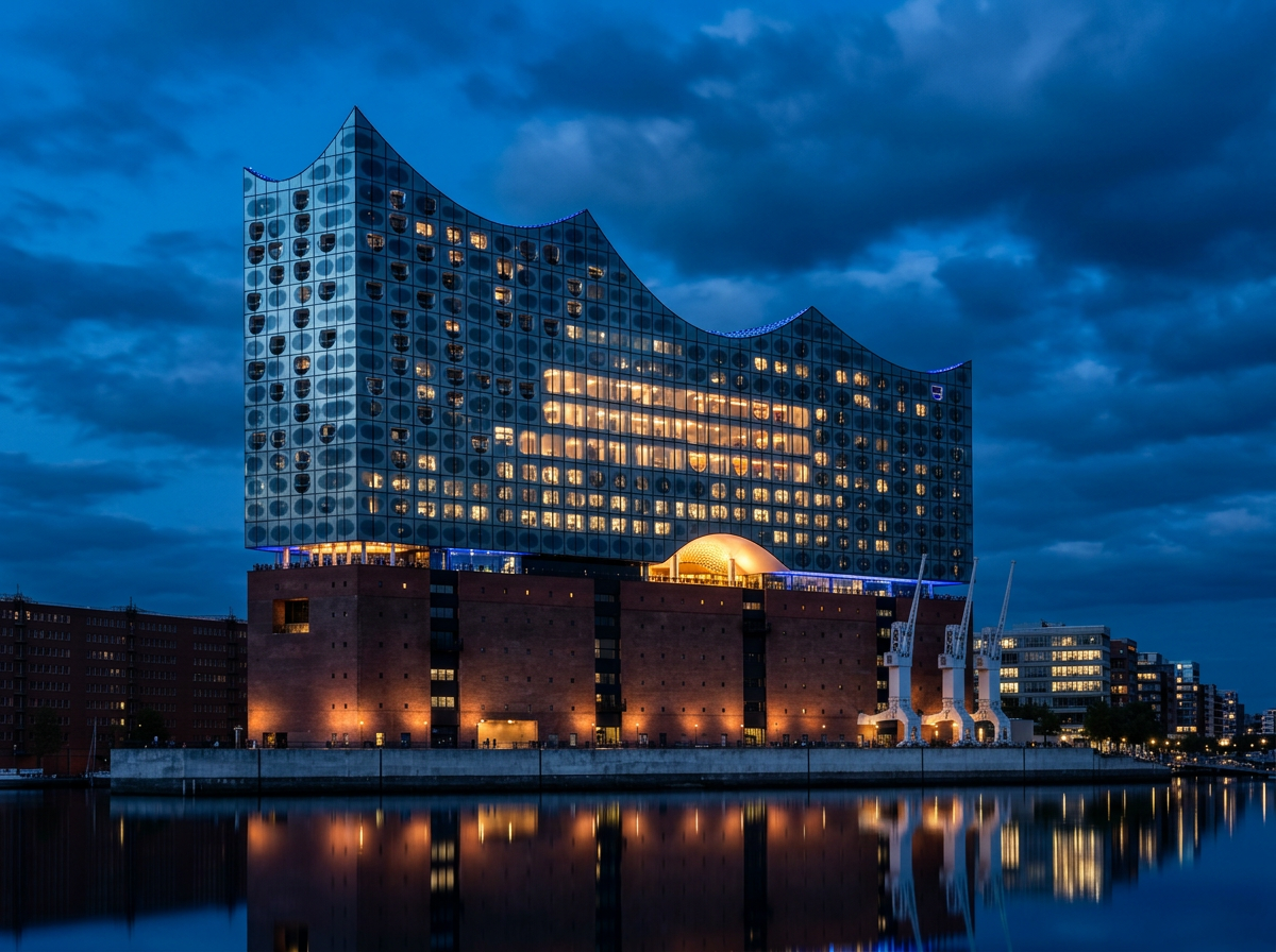 Hamburg bei Nacht – die Stadt, in der die AIMH Group zuhause ist